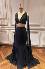 SAMPLE / BLACK SKIRT SET