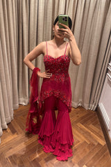 SAMPLE / RED SHARARA SET
