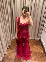 SAMPLE / RED SHARARA SET