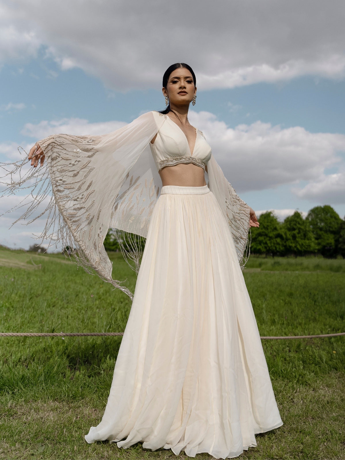アノーキANOKHI / Folly Dress Ellora Metallic Cowl Neck Maxi Dress, 4488421 | ELOQUII